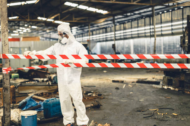 Professional Sewage Cleanup technician working in Mingo, OH